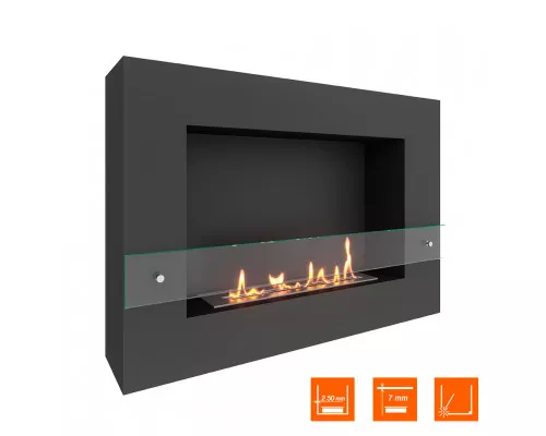 Биокамин SteelHeat WALL GRAND 900 черный Биокамин SteelHeat WALL GRAND 900 черный