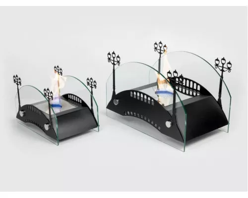 Биокамин настольный Lux Fire "Пушкинский мост" S (черный) Биокамин настольный Lux Fire "Пушкинский мост" S (черный)